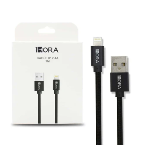 Cable de Carga y Datos 1Hora para iPhone – 1 Metro – 2.4A (CAB250)