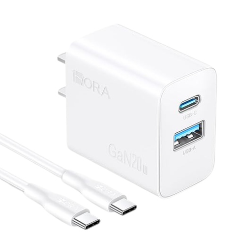 Cargador 1Hora GAN 20 W con cable 1 m Tipo C