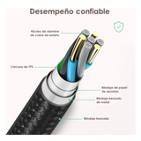 Cable Micro USB 1HORA CAB248 – 1 Metro | Carga Rápida 2.4A y Transferencia Estable
