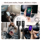 Cable Micro USB 1HORA CAB248 – 1 Metro | Carga Rápida 2.4A y Transferencia Estable