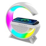 Cargador Lámpara Inalámbrico con Bocina BT3401 | Lámpara LED + Bluetooth + Carga Qi