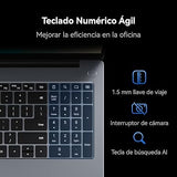 Laptop HUAWEI MateBook D15 | Intel Core i5 12va Gen, 16GB RAM, 1TB SSD - Pantalla 15.6" FullView Gris Space