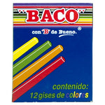 CAJA GIS COLORES BACO CON 12 PZAS