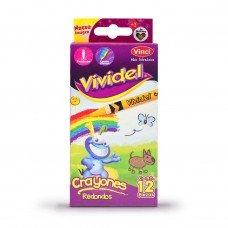 CAJA CRAYON VIVIDEL CON 12 PZS