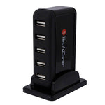 Hub USB TECHZONE TZ17HUB01 NEGRO 7 PUERTOS