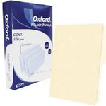 PAQUETE FOLDER OFICIO OXFORD MANILA BEIGE 100 PZAS