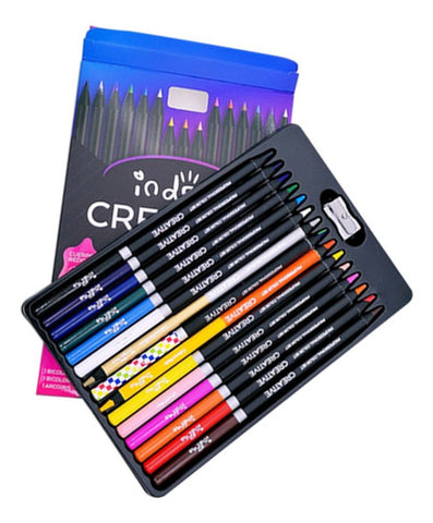 SET COLORES PROFESIONALES INDRA CREATIVE 12 PZS IND0275