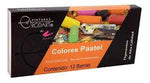 CAJA DE GIS COLOR PASTEL RODART 12 COLORES PROFESIONAL  13gr