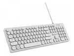 TECLADO BLANCO BACKLIGHT USB GETTTECH MULTIMEDIA IGNITE GTI-28201G