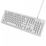 TECLADO BLANCO BACKLIGHT USB GETTTECH MULTIMEDIA IGNITE GTI-28201G