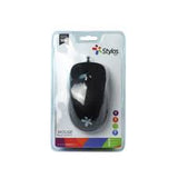 MOUSE STYLOS ALAMBRICO COLOR NEGRO 3 BOTONES USB