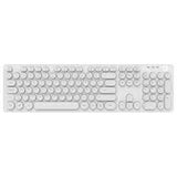 TECLADO BLANCO BACKLIGHT USB GETTTECH MULTIMEDIA IGNITE GTI-28201G