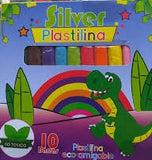 PLASTILINA ECO-AMIGABLE 10 BARRAS SILVER