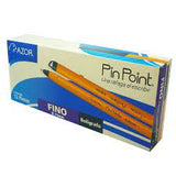 CAJA BOLIGRAFO AZOR PIN POINT NEGRO DE PUNTO FINO 0.7 MM PUNTO AGUJA 12 PZS 8.3gr