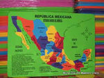 FOAMY MAPA DE LA REPUBLICA MEXICANA CON NOMBRES