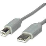 CABLE USB MANHATTAN PARA IMPRESORA 3.0M GRIS