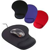 MOUSE PAD GEL 1HORA NEGRO AZUL ROJO