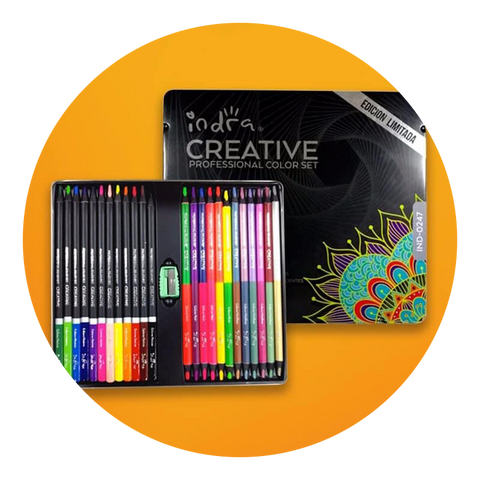 SET COLORES PROFESIONALES INDRA CREATIVE 36 PZS