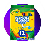 PLUMONES DELGADOS LAVABLES 12 PZS CRAYOLA